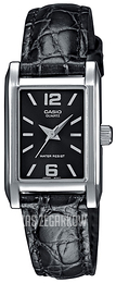 Casio Collection Czarny/Skóra 31x20.5 mm LTP-1235L-1AEF