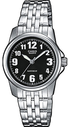 Casio Collection Czarny/Stal Ø28 mm LTP-1260PD-1BEF