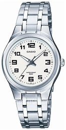 Casio Collection Biały/Stal Ø28 mm LTP-1310D-7BVEF
