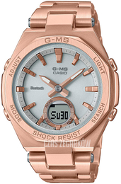Casio Baby-G Srebrny/Stal w kolorze różowego złota Ø37.2 mm MSG-B100DG-4AER