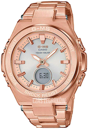 Casio Baby-G Srebrny/Stal w kolorze różowego złota Ø38 mm MSG-S200DG-4AER