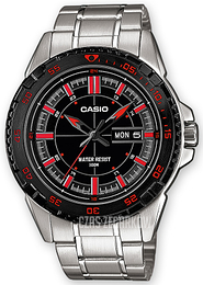 Casio Collection Czarny/Stal Ø46 mm MTD-1078D-1A1VEF