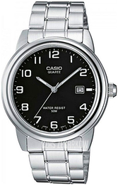 Casio Czarny/Stal Ø44.2 mm MTP-1221A-1AVEG