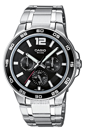 Casio Collection Czarny/Stal Ø41.9 mm MTP-1300D-1AVEF