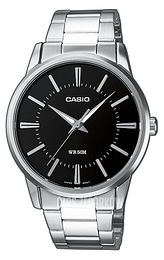 Casio Collection Czarny/Stal Ø40 mm MTP-1303D-1AVEF