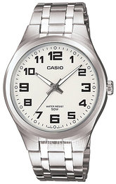Casio Collection Biały/Stal Ø39 mm MTP-1310D-7BVEF