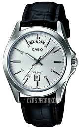 Casio Collection Srebrny/Skóra Ø45 mm MTP-1370PL-7AVEF