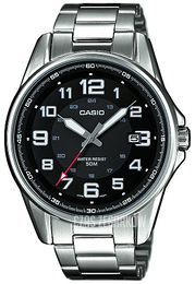 Casio Collection Czarny/Stal Ø43 mm MTP-1372D-1BVEF