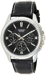 Casio Classic Czarny/Skóra Ø42 mm MTP-1375L-1AVDF