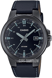 Casio Casio Collection Czarny/Skóra Ø41.5 mm MTP-E173BL-1AVEF