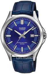 Casio Collection Niebieski/Skóra Ø41.3 mm MTS-100L-2AVEF