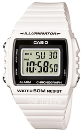 Casio Collection Ekran LCD/Żywica z tworzywa sztucznego 43.8x40.7 mm W-215H-7AVEF