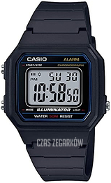 Casio Classic Ekran LCD/Żywica z tworzywa sztucznego 40x40 mm W-217H-1AVDF