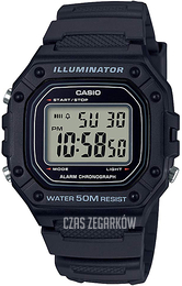 Casio Ekran LCD/Żywica z tworzywa sztucznego W-218H-1AV