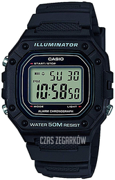 Casio Collection Ekran LCD/Żywica z tworzywa sztucznego W-218H-1AVEF