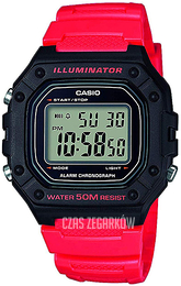Casio Collection Ekran LCD/Żywica z tworzywa sztucznego W-218H-4BVEF
