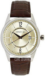 Cerruti 1881 Żółte złoto/Skóra Ø42 mm CRA046A242C