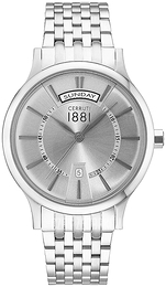 Cerruti 1881 Srebrny/Stal Ø41 mm CRA128SN04MS