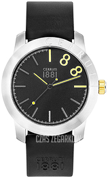 Cerruti 1881 Czarny/Guma Ø44 mm CRA154SN02BK
