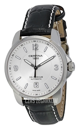 Certina DS Podium Srebrny/Skóra Ø38 mm C001.407.16.037.00