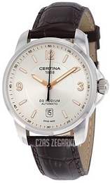 Certina DS Podium Srebrny/Skóra Ø38 mm C001.407.16.037.01