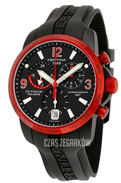 Certina DS Podium Chrono Czarny/Guma Ø42 mm C001.639.97.057.02