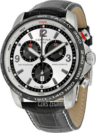 Certina DS Podium Srebrny/Skóra Ø44 mm C001.647.16.037.00