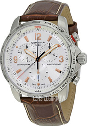 Certina DS Podium Srebrny/Skóra Ø44 mm C001.647.16.037.01