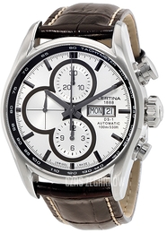 Certina DS 1 Srebrny/Skóra Ø43 mm C006.414.16.031.00