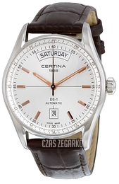 Certina DS 1 Srebrny/Skóra Ø39 mm C006.430.16.031.00
