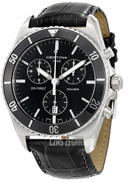 Certina DS First Czarny/Skóra Ø41 mm C014.417.16.051.00