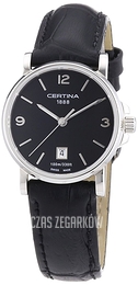 Certina DS Caimano Lady Czarny/Skóra Ø27 mm C017.210.16.057.00