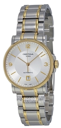 Certina DS Caimano Srebrny/Stal w odcieniu złota Ø38 mm C017.407.22.037.00
