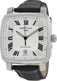 Certina DS Podium Srebrny/Skóra 38.3x38.3 mm C025.510.16.033.00