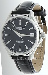 Certina Ds Action Czarny/Skóra Ø33.8 mm C032.051.16.056.00