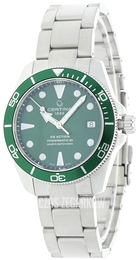 Certina DS Action Zielony/Stal Ø38 mm C032.807.11.091.00