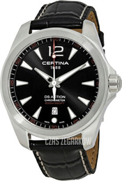 Certina Ds Action Czarny/Skóra Ø41 mm C032.851.16.057.01