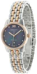 Certina Ds 8 Czarny/Stal w kolorze różowego złota Ø27.5 mm C033.051.22.128.00