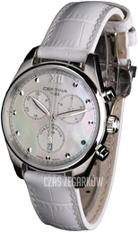 Certina Ds 8 Biały/Skóra Ø34.5 mm C033.234.16.118.00