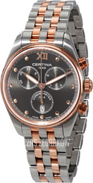 Certina Ds 8 Szary/Stal w kolorze różowego złota Ø34.5 mm C033.234.22.088.00