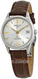 Certina Ds 8 Srebrny/Skóra Ø30 mm C033.251.16.031.01
