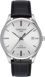 Certina Ds 8 Srebrny/Skóra Ø40 mm C033.451.16.031.00