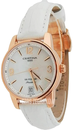 Certina DS Podium Biały/Skóra Ø33 mm C034.210.36.117.00