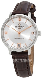 Certina Ds Caimano Srebrny/Skóra Ø31 mm C035.207.16.037.01