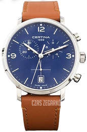 Certina DS Caimano Niebieski/Skóra Ø42 mm C035.417.16.047.00
