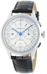 Certina Ds Chronograph Automatic Srebrny/Skóra Ø42 mm C038.462.16.037.00