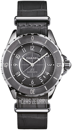 Chanel J12 Szary/Skóra Ø38 mm H4187