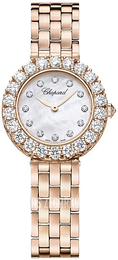 Chopard Diamond Hour Biały/18 karatowe różowe złoto Ø26 mm 10A178-5606