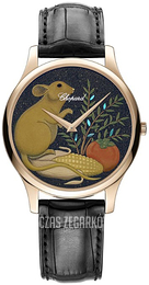 Chopard L.U.C Czarny/Skóra Ø39.5 mm 161902-5069