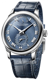 Chopard L.U.C Quattro Niebieski/Skóra Ø43 mm 161926-9001